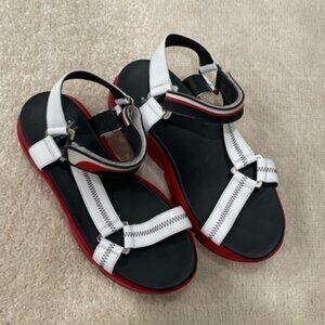 VOILE BLANCE Women's Sandals Size 38 In Black/Red
